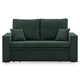 Sofa AIKIDO I 150x85 - mit schlaffunktion - Farben zur Auswahl - modernen Sofa - mit Bettkasten - Moderner Cordstoff - Stoff POSO (POSO 014)